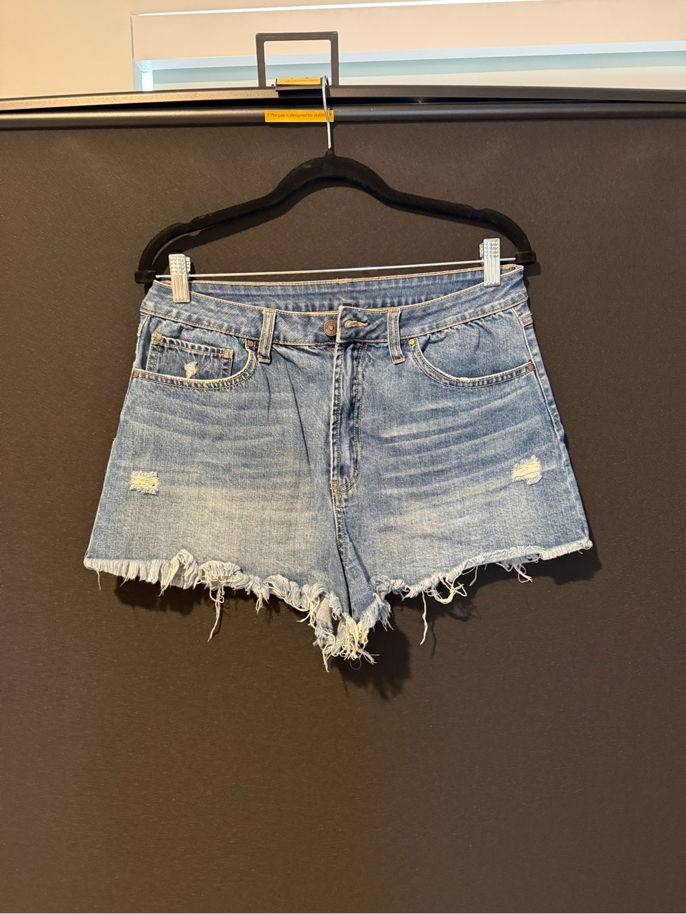 Refresh Light Blue Distressed Denim Cutoff Shorts